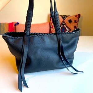 All Saints Kepi East West tote - black